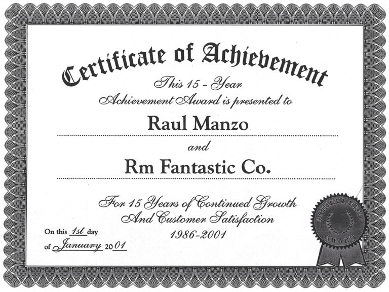 RM Fantastic CERTIFICADO 3